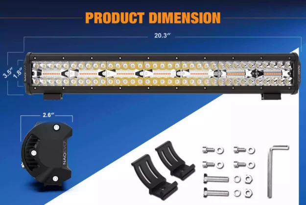 Barra LED 51 cms Blanca/amarilla- 3 funciones - Image 2