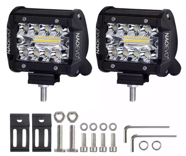 Kit 2 barras LED 4 pulgadas 60w
